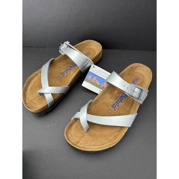 Birkenstock Look-a-likes - Betula Silver Sandals - Picture 4 of 7